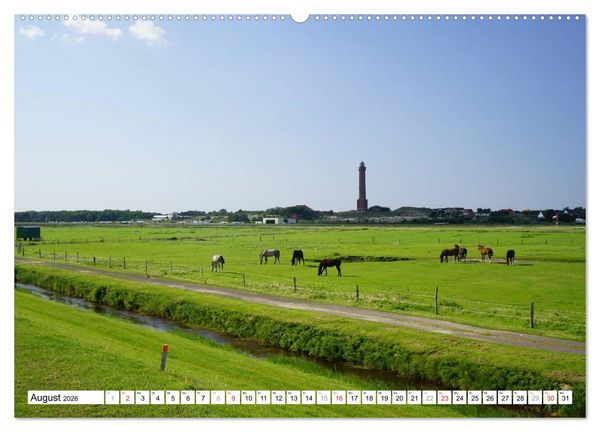 Produktbild: Norderney - von barfu&szlig; bis Lackschuh (hochwertiger Premium Wandkalender 2026 DIN A2 quer), Kunstdruck in Hochglanz