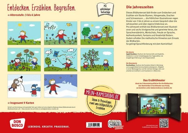 Produktbild: Die Jahreszeiten. Kamishibai Bildkartenset