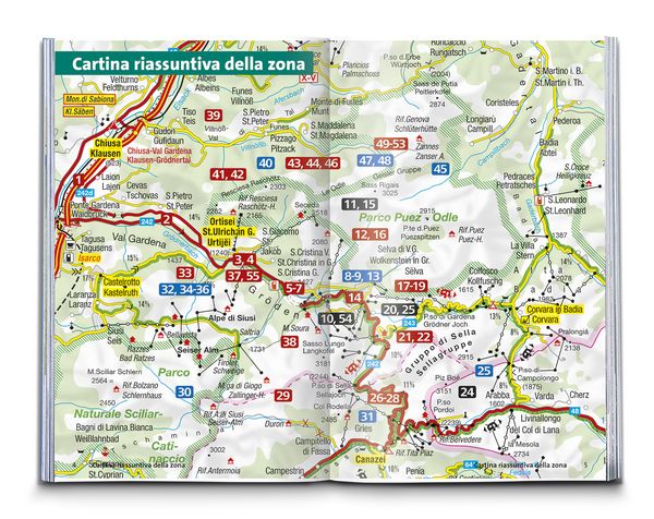 Produktbild: KOMPASS guida escursionistica Val Gardena, Val di Funes, Alpe di Siusi, 55 itinerari