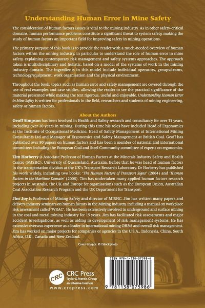 Produktbild: Understanding Human Error in Mine Safety