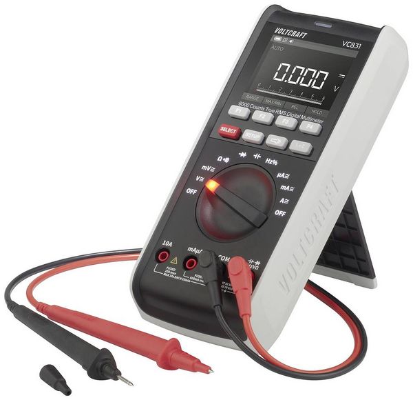 Produktbild: VOLTCRAFT VC831 SE Hand-Multimeter digital LoZ CAT III 1000 V, CAT IV 600 V Anzeige (Counts): 6000