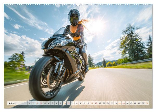 Produktbild: Schnelle Bikes und Starke Frauen (Wandkalender 2027 DIN A2 quer), CALVENDO Monatskalender