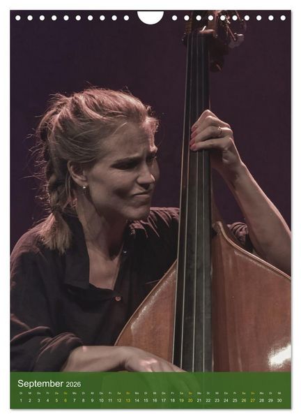 Produktbild: Women singing and playing Jazz (Wandkalender 2026 DIN A4 hoch), CALVENDO Monatskalender