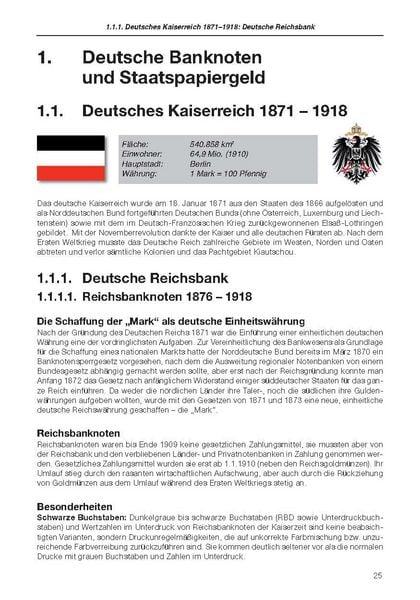 Produktbild: Die deutschen Banknoten ab 1871