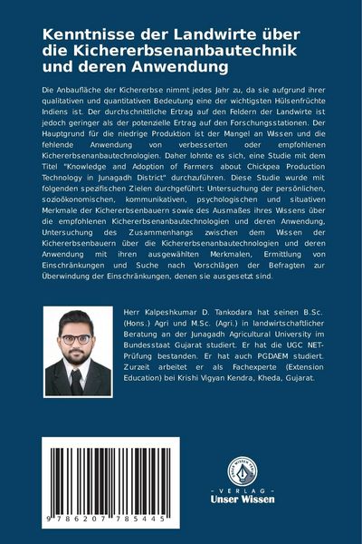 Produktbild: Kenntnisse der Landwirte &uuml;ber die Kichererbsenanbautechnik und deren Anwendung