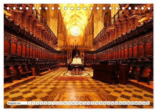 Produktbild: Santa Mar&iacute;a de la Sede (Tischkalender 2026 DIN A5 quer), CALVENDO Monatskalender