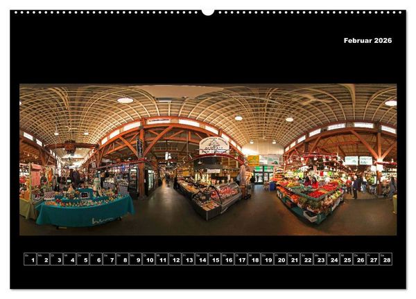 Produktbild: Vancouver / Kanada in faszinierender 360&deg; Panorama-Photographie (Wandkalender 2026 DIN A2 quer), CALVENDO Monatskalender