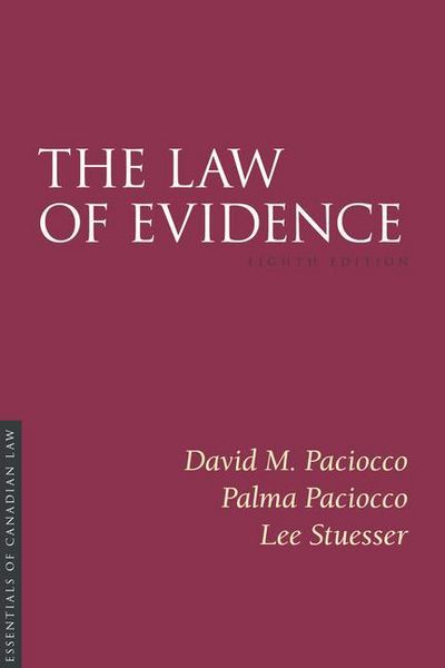 Produktbild: The Law of Evidence, 8/E