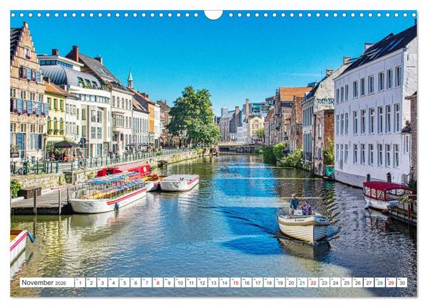Produktbild: Gent - staunen und erleben (Wandkalender 2026 DIN A3 quer), CALVENDO Monatskalender