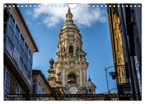 Produktbild: Santiago de Compostela - Ziel einer Pilgerreise (Wandkalender 2026 DIN A4 quer), CALVENDO Monatskalender