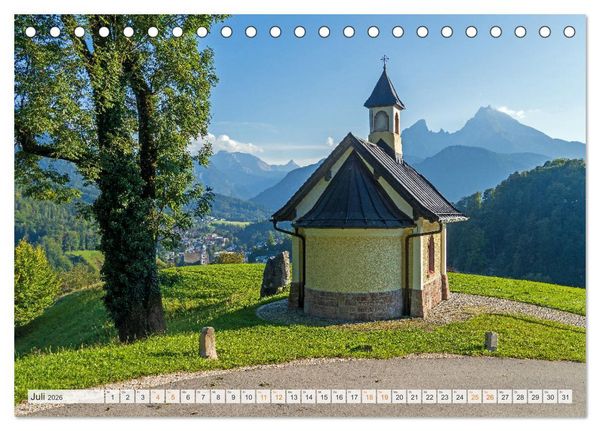 Produktbild: Berchtesgadener Land - Welt der Berge und Seen (Tischkalender 2026 DIN A5 quer), CALVENDO Monatskalender