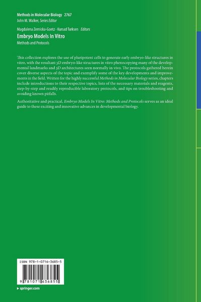 Produktbild: Embryo Models In Vitro