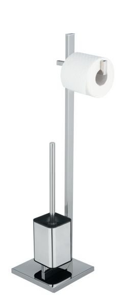 Produktbild: Stand WC-Garnitur Mod. Quadro, aus Edelstahl