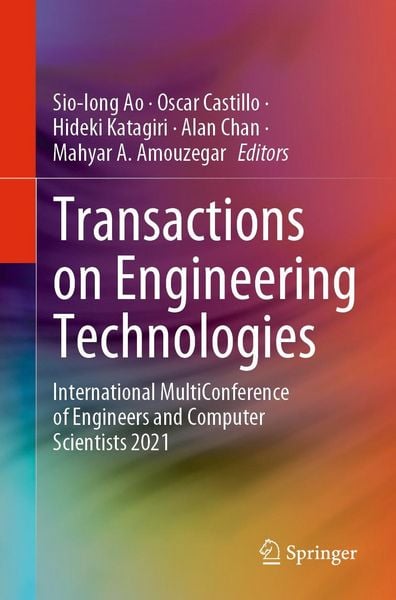 Produktbild: Transactions on Engineering Technologies