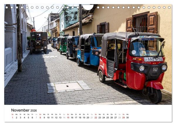 Produktbild: Urlaub in Sri Lanka - Reise durch Asien, Kultur und Natur (Wandkalender 2026 DIN A4 quer), CALVENDO Monatskalender