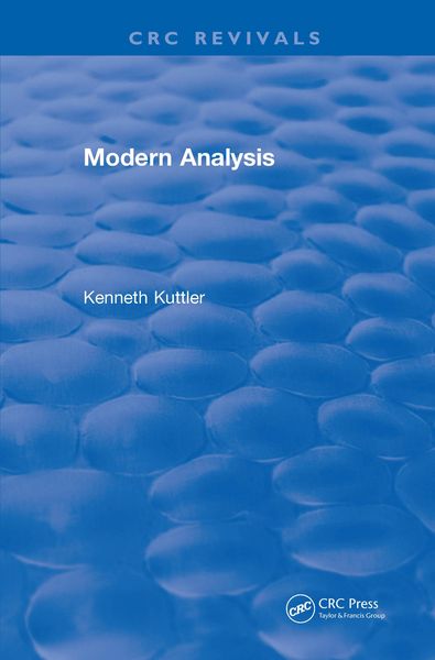 Produktbild: Modern Analysis (1997)