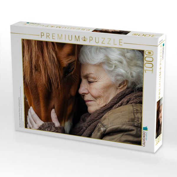Produktbild: CALVENDO Puzzle Ein Motiv aus dem Kalender Pferde und Seelenspr&uuml;che | 1000 Teile Lege-Gr&ouml;&szlig;e 64x48cm Foto-Puzzle f&uuml;r gl&uuml;ckliche Stunden