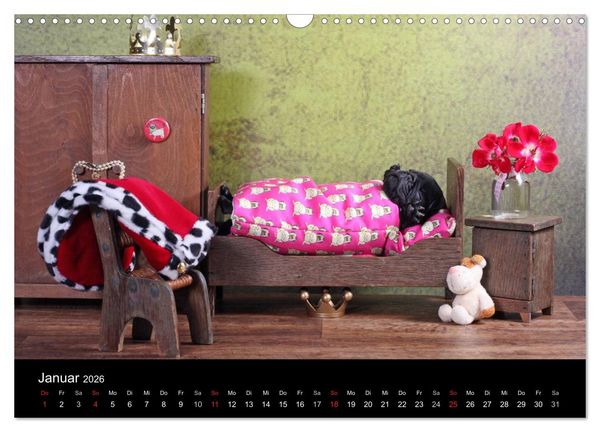 Produktbild: Der MOPS-Kalender (Wandkalender 2026 DIN A3 quer), CALVENDO Monatskalender