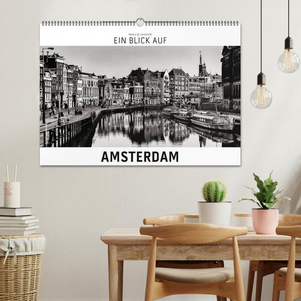 Produktbild: Ein Blick auf Amsterdam (Wandkalender 2026 DIN A2 quer), CALVENDO Monatskalender