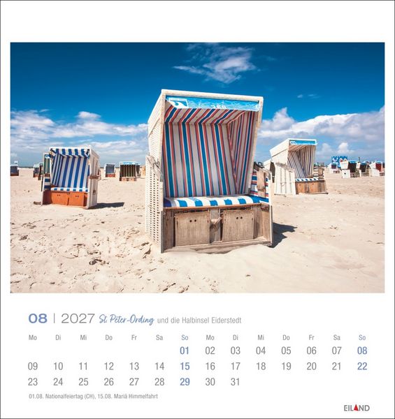 Produktbild: St. Peter-Ording und die Halbinsel Eiderstedt Postkartenkalender 2027 - und die Halbinsel Eiderstedt