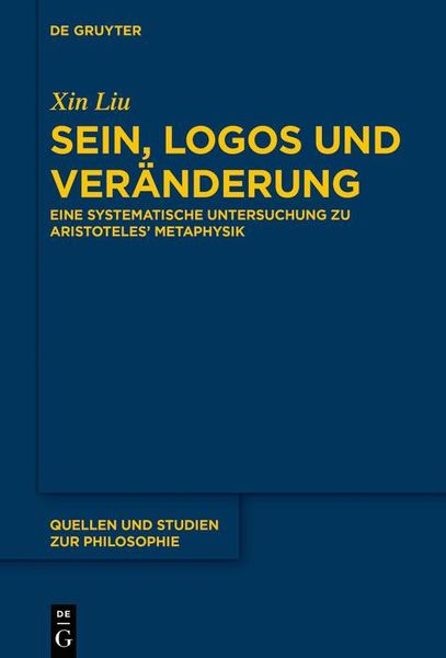 Produktbild: Sein, Logos und Ver&auml;nderung
