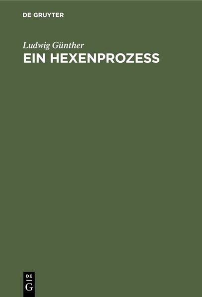 Produktbild: Ein Hexenproze&szlig;