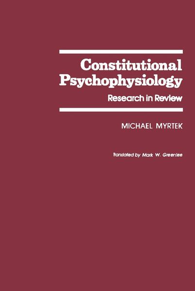 Produktbild: Constitutional Psychophysiology