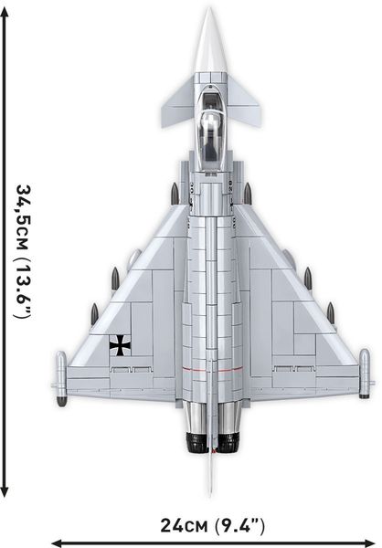 COBI 5848 - Eurofighter Typhoon German Air Force, 644 Klemmbausteine, Maßstab 1:48