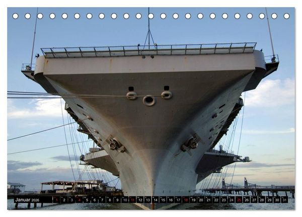 Produktbild: Kriegsschiffe der USA (Tischkalender 2026 DIN A5 quer), CALVENDO Monatskalender