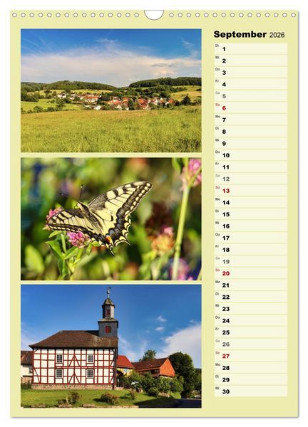 Produktbild: Hessisch Lichtenau (Wandkalender 2026 DIN A3 hoch), CALVENDO Monatskalender