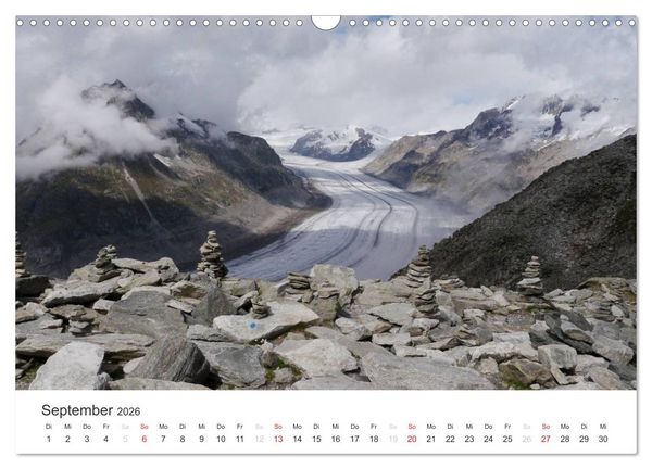 Produktbild: Bergwelten - Vom Voralpenland zu den Zentralalpen (Wandkalender 2026 DIN A3 quer), CALVENDO Monatskalender