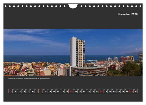 Produktbild: Teneriffa im Panorama (Wandkalender 2026 DIN A4 quer), CALVENDO Monatskalender