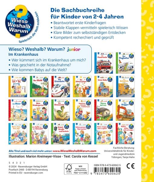 Wieso? Weshalb? Warum? junior, Band 75 - Im Krankenhaus