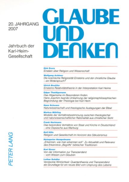 Glaube und Denken, Taschenbuch von , Peter Lang GmbH, Internationaler Verlag der Wissenschaften, 9783631572085