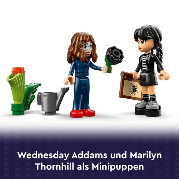 Produktbild: LEGO 76784 Wednesday Schwarze Dahlie, Kinder Geschenk, Spielzeug