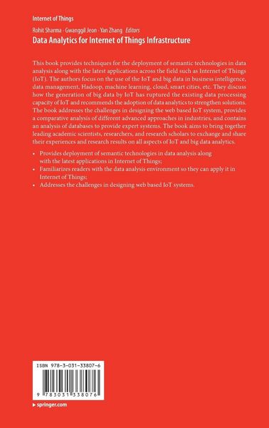 Produktbild: Data Analytics for Internet of Things Infrastructure