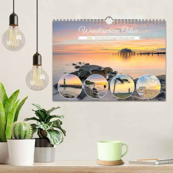 Produktbild: Wundersch&ouml;ne Ostsee - Traumhafte Stimmungen entlang der K&uuml;ste (Wandkalender 2026 DIN A4 quer), CALVENDO Monatskalender