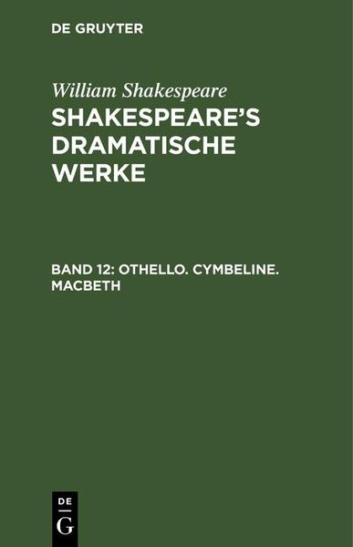 Produktbild: Othello. Cymbeline. Macbeth