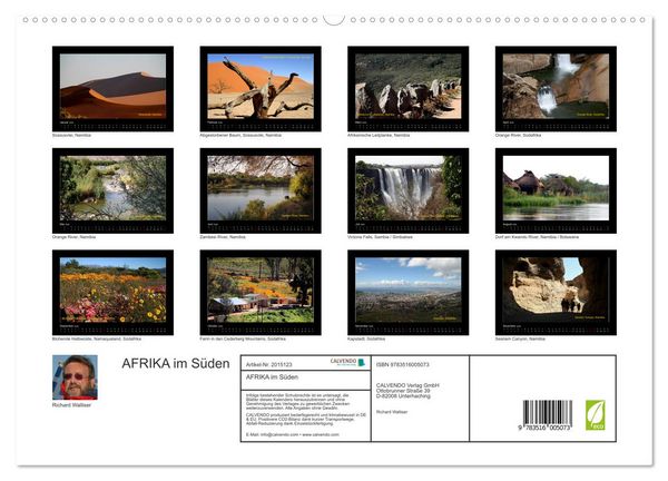 Produktbild: AFRIKA im S&uuml;den (hochwertiger Premium Wandkalender 2026 DIN A2 quer), Kunstdruck in Hochglanz