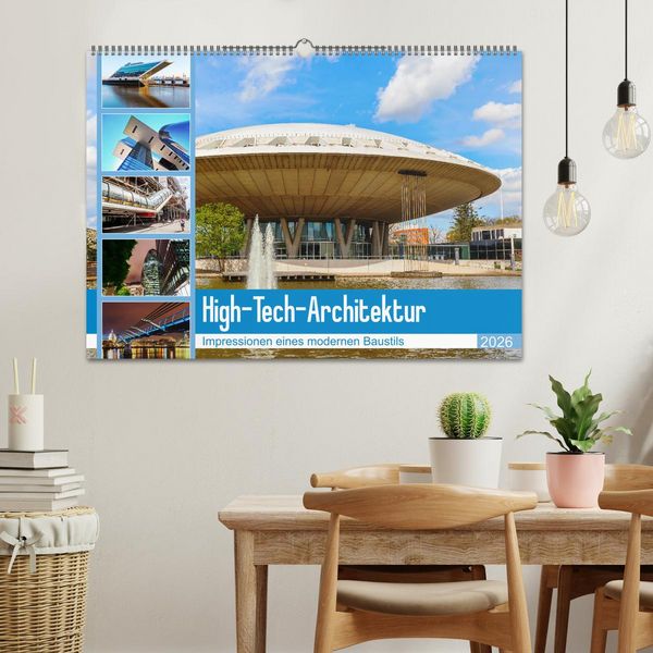 Produktbild: High-Tech-Architektur - Impressionen eines modernen Baustils (Wandkalender 2026 DIN A2 quer), CALVENDO Monatskalender