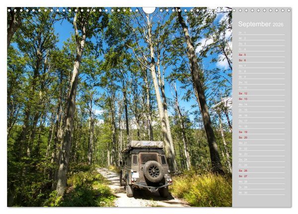 Produktbild: Mit dem 4x4 durch Europa (Wandkalender 2026 DIN A3 quer), CALVENDO Monatskalender