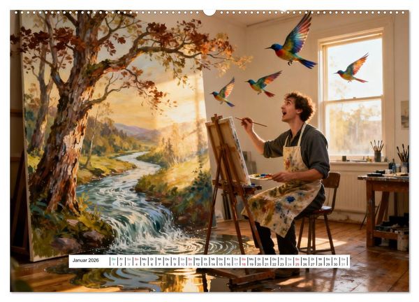 Produktbild: Ist das Kunst oder kann das weg? (Wandkalender 2026 DIN A2 quer), CALVENDO Monatskalender