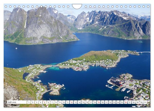 Produktbild: Norwegen - Unterwegs auf den Lofoten (Wandkalender 2026 DIN A4 quer), CALVENDO Monatskalender
