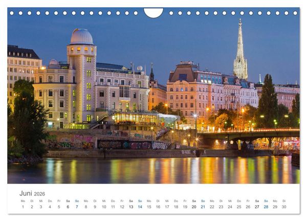 Produktbild: Traumhaftes Wien 2026 (Wandkalender 2026 DIN A4 quer), CALVENDO Monatskalender