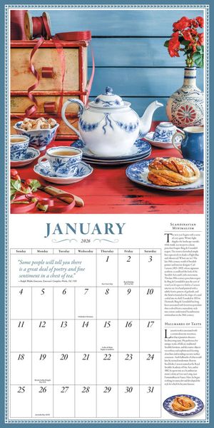 Produktbild: The Collectible Teapot Wall Calendar 2026