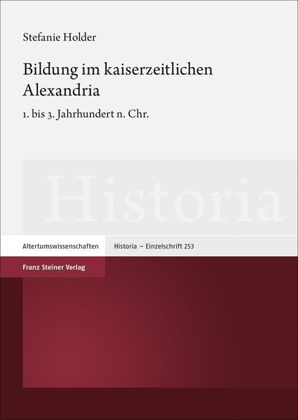 Produktbild: Bildung im kaiserzeitlichen Alexandria