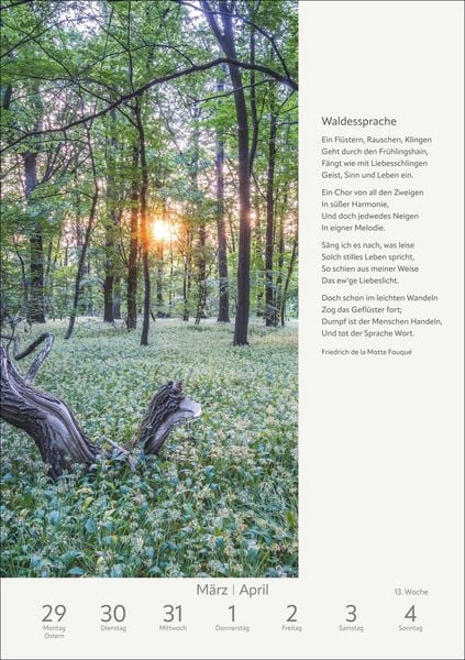 Produktbild: Literaturkalender Natur Wochen-Kulturkalender 2027