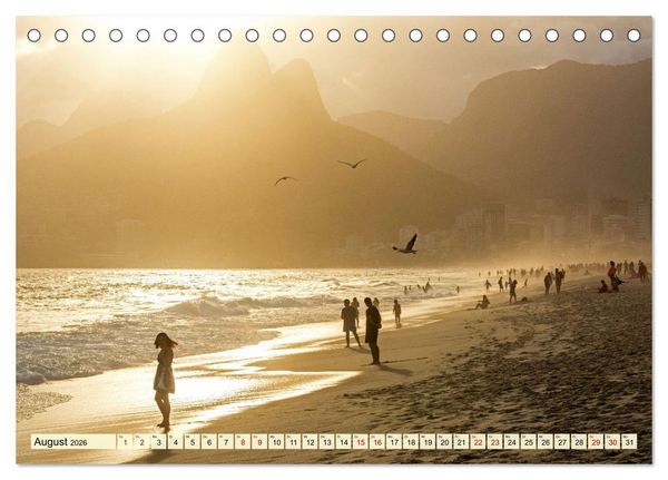 Produktbild: An Rio's Str&auml;nden (Tischkalender 2026 DIN A5 quer), CALVENDO Monatskalender
