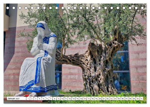 Produktbild: Katholische und orthodoxe Kirchen in Tirana und Shkodra, Albanien (Tischkalender 2027 DIN A5 quer), CALVENDO Monatskalender