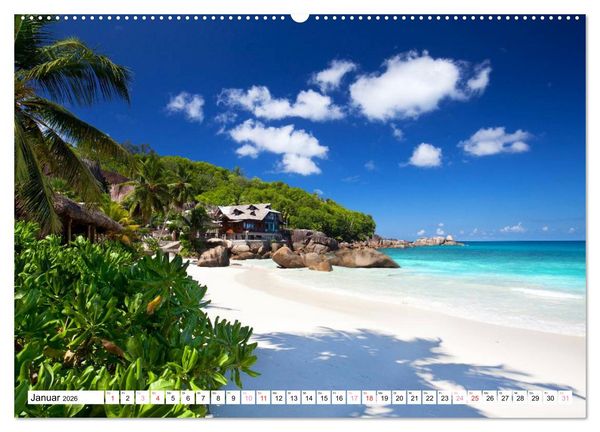 Produktbild: Seychellen Strandfeeling (Wandkalender 2026 DIN A2 quer), CALVENDO Monatskalender